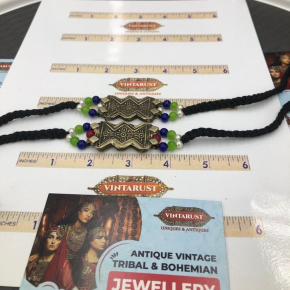 Afghan Motif Choker With Pearls, Tribal Choker Necklace, Pearls Necklace, - Picture 8 of 8